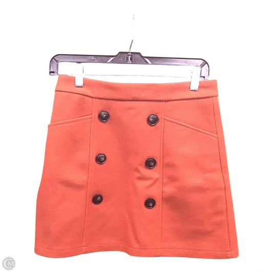 Skirt Mini & Short By Aryeh In Orange, Size: S