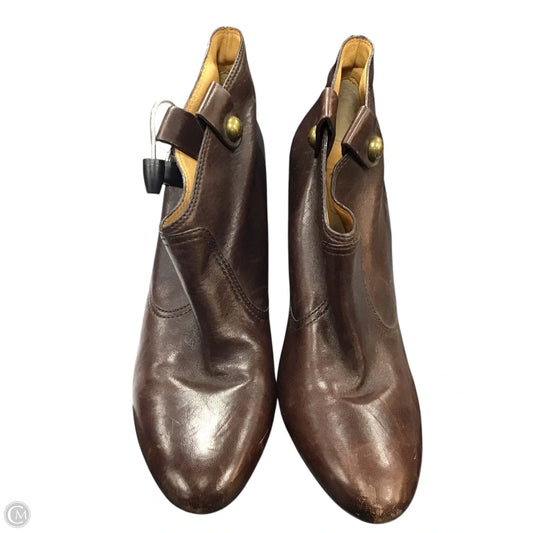 Boots Designer By Coach In Brown, Size: 10