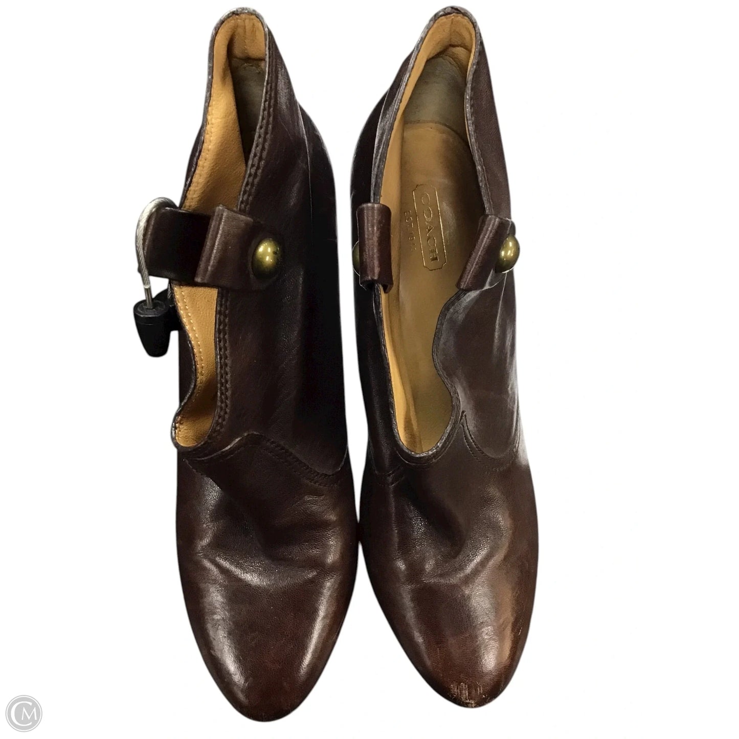 Boots Designer By Coach In Brown, Size: 10