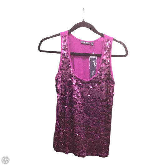 Top Sleeveless By Apt 9 In Maroon, Size: M