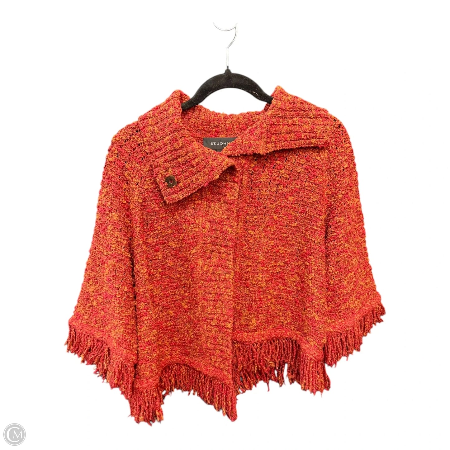 Sweater By St. John In Orange & Red, Size: M