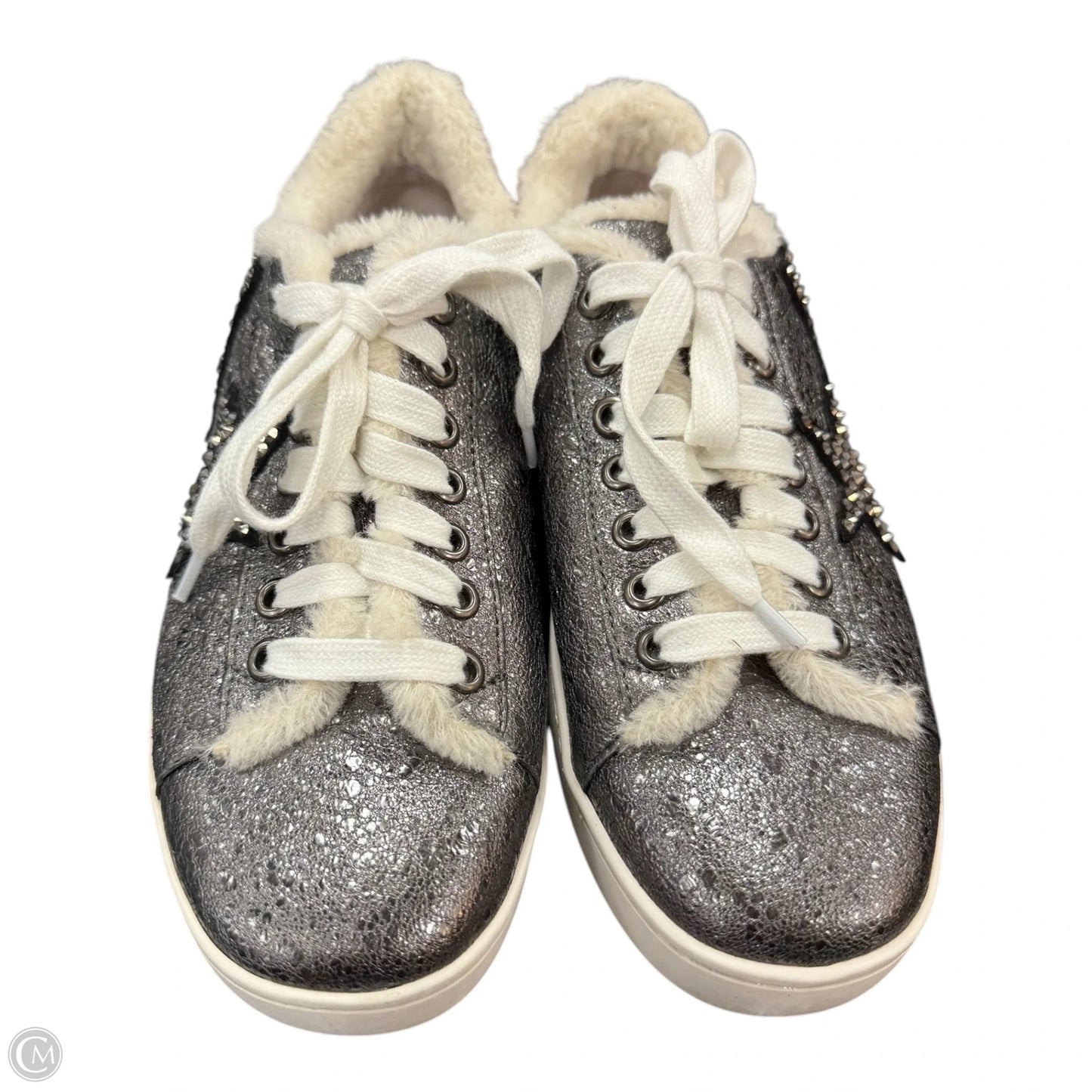 Shoes Sneakers By Cma In Grey & Red, Size: 6.5