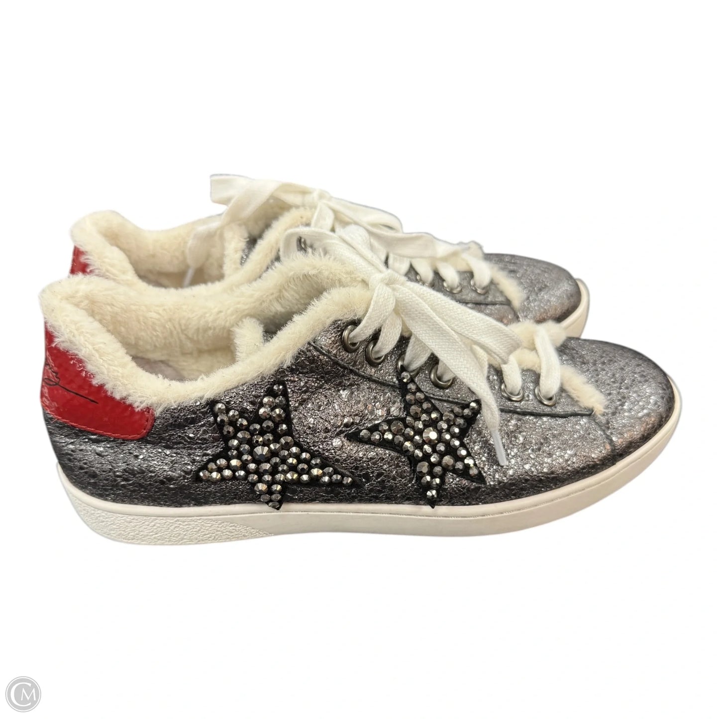 Shoes Sneakers By Cma In Grey & Red, Size: 6.5