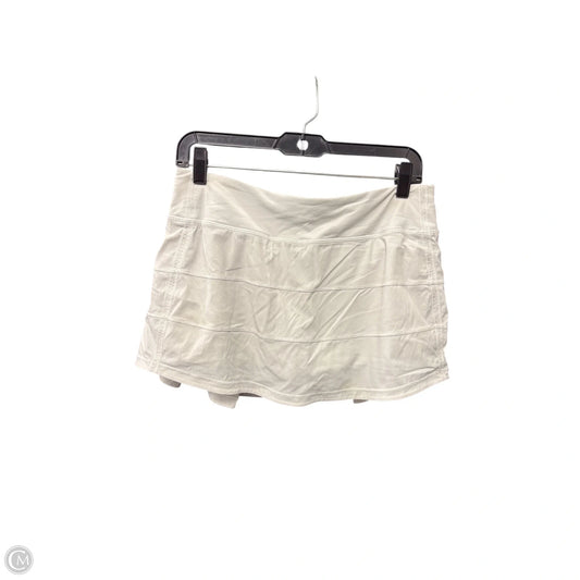 Athletic Shorts By Lululemon In White, Size: 8