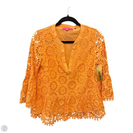 Blouse Designer By Lilly Pulitzer In Orange, Size: S