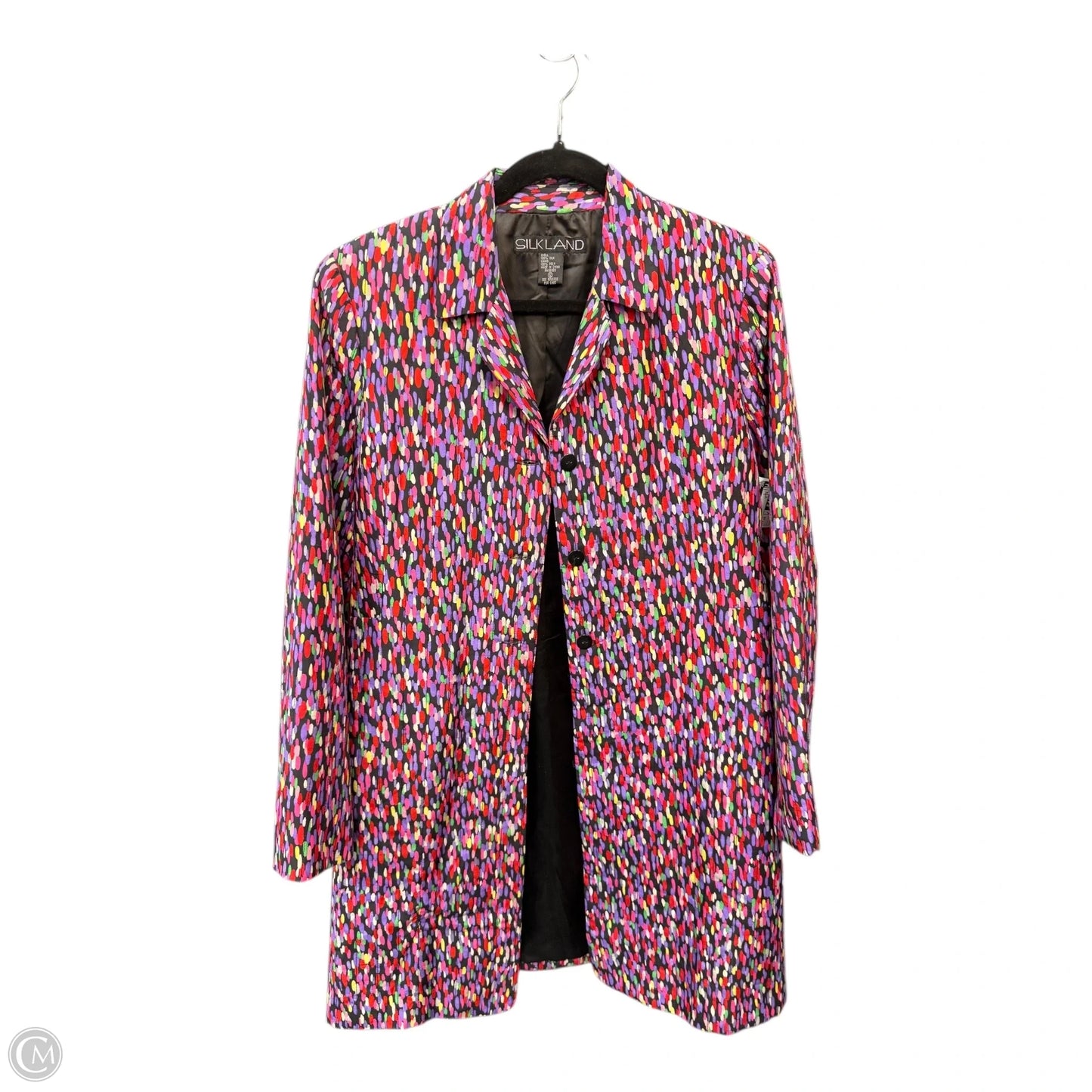 Jacket Other By Silkland In Pink & Purple, Size: 12