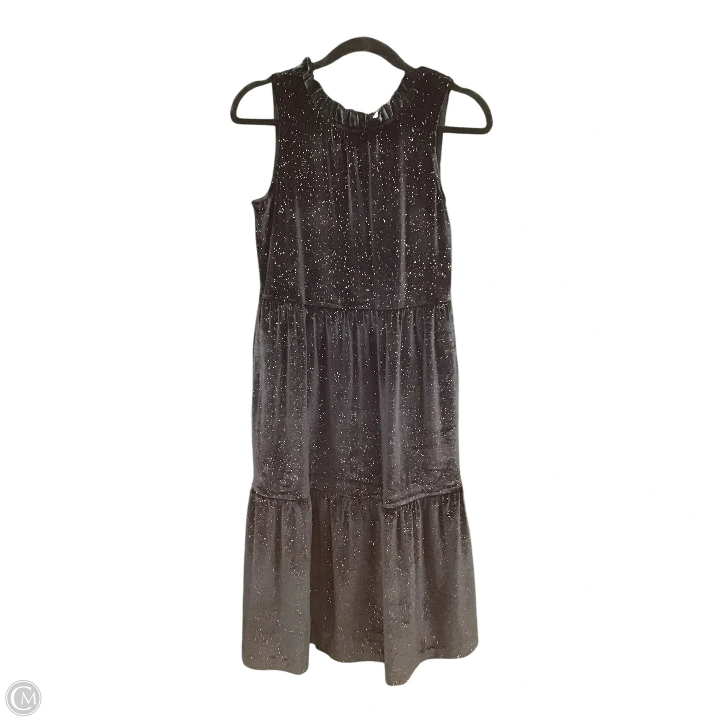Dress Party Midi By J. Crew In Black & Gold, Size: 4