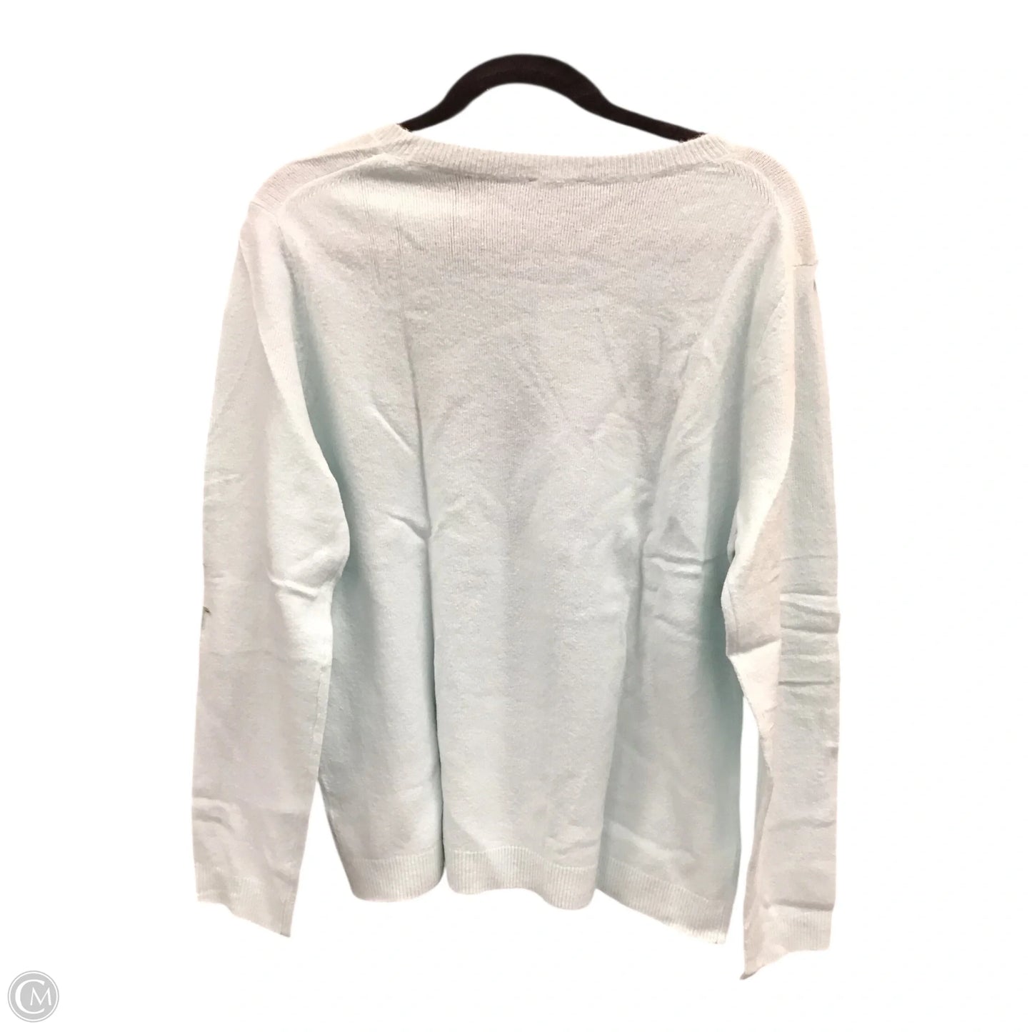 Sweater By Talbots In Blue & Pink, Size: L