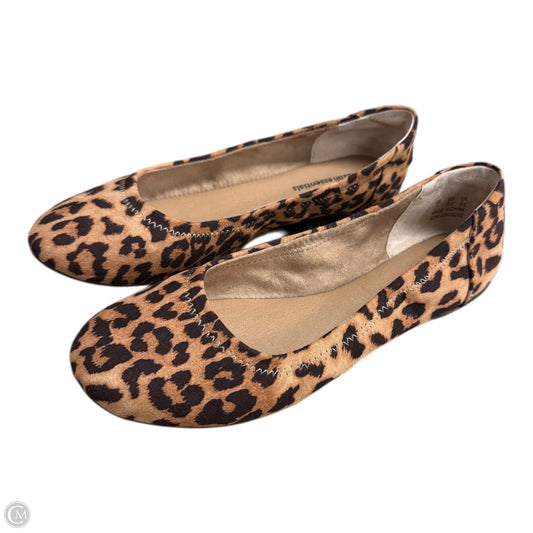 Shoes Flats By Amazon Essentials In Animal Print, Size: 7