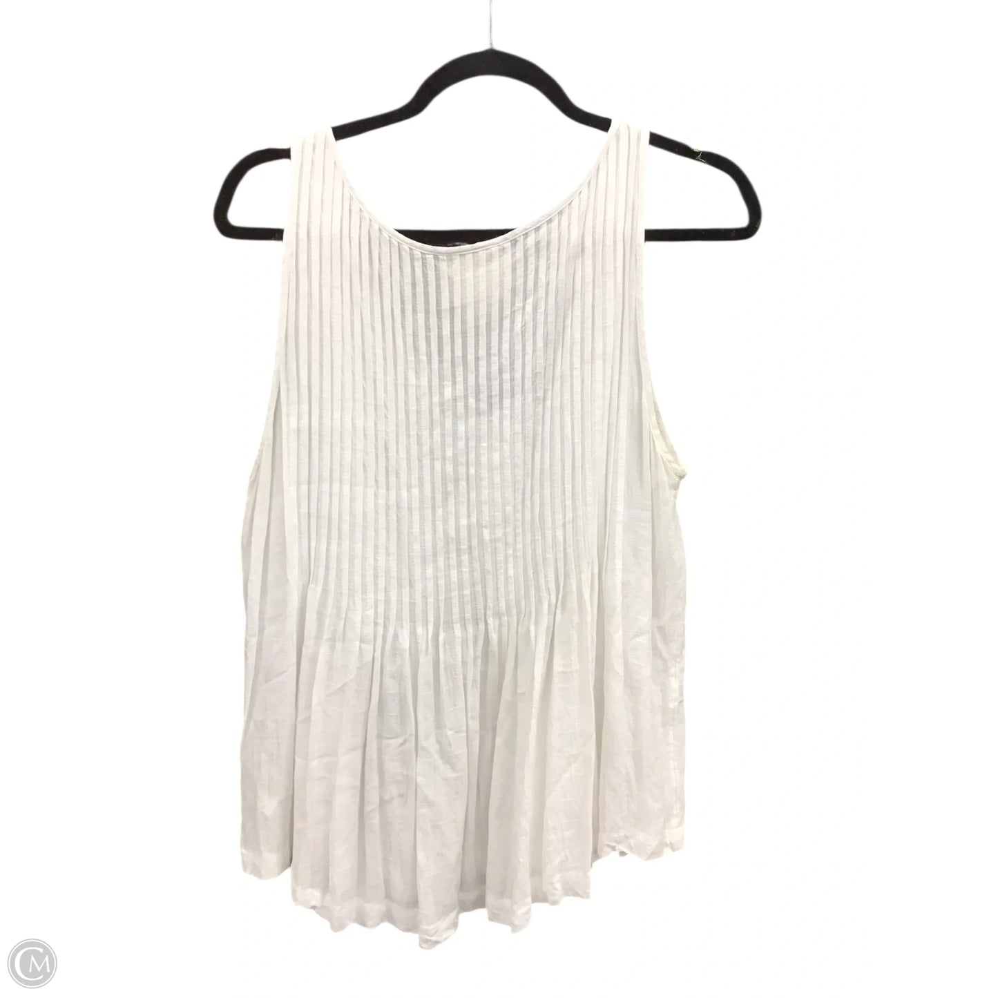 Top Sleeveless By Maeve In White, Size: 12