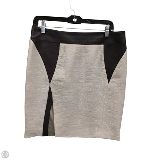 Skirt Mini & Short By Helmut Lang In Black & Grey, Size: 8