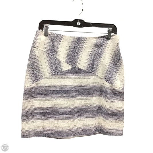 Skirt Mini & Short By Hutch In Blue & White, Size: M