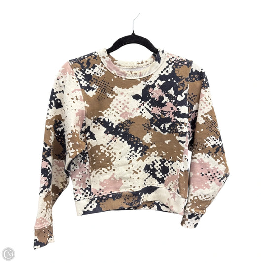 Sweatshirt Crewneck By Rag And Bone In Black & Cream, Size: Xs
