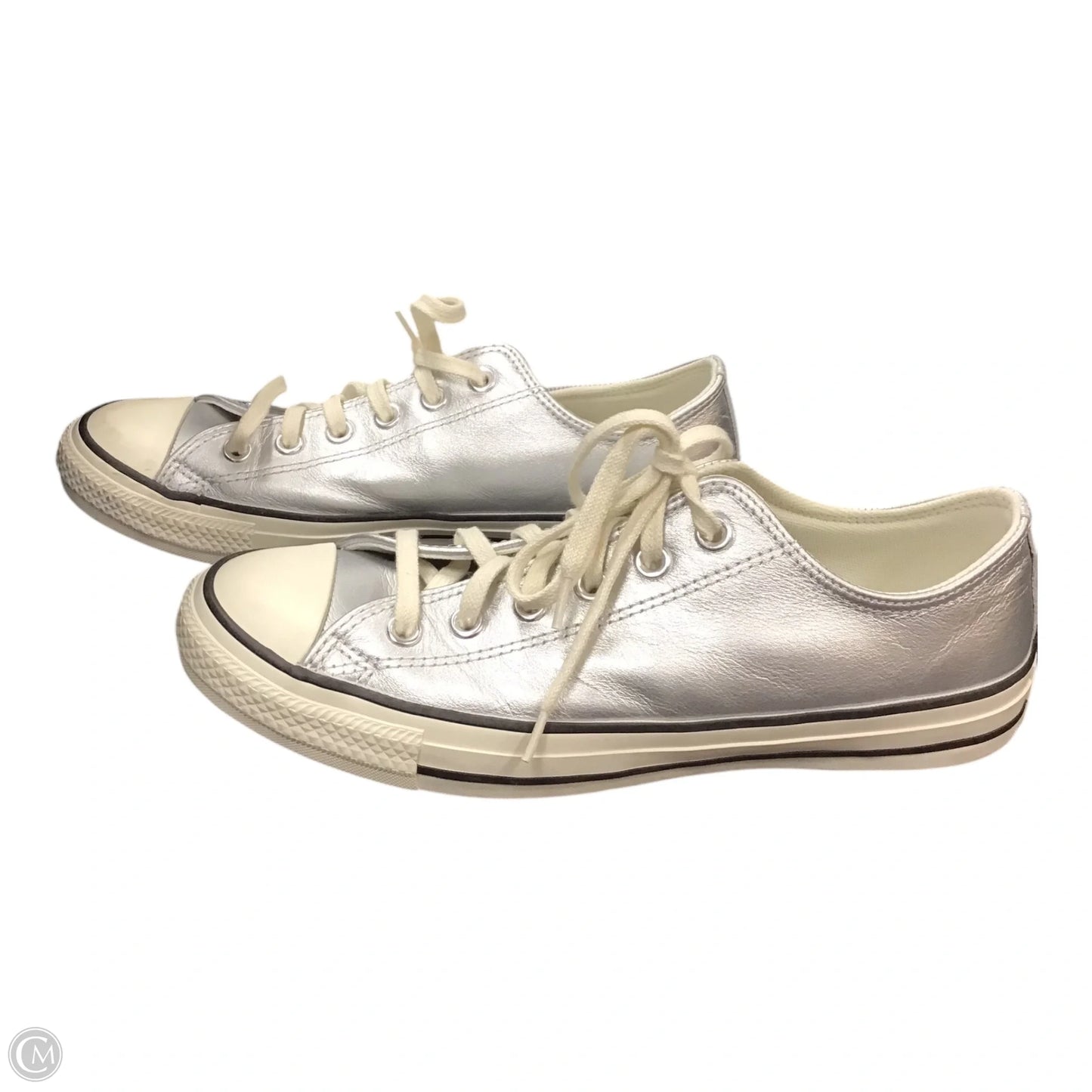 Shoes Sneakers By Converse In Silver, Size: 9.5
