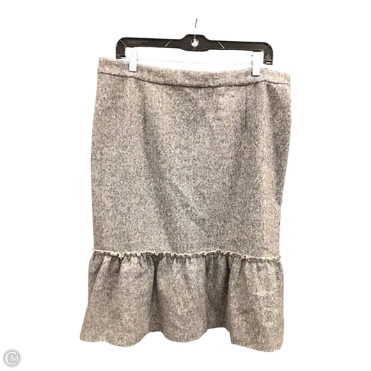 Skirt Midi By Halogen In Grey, Size: 16