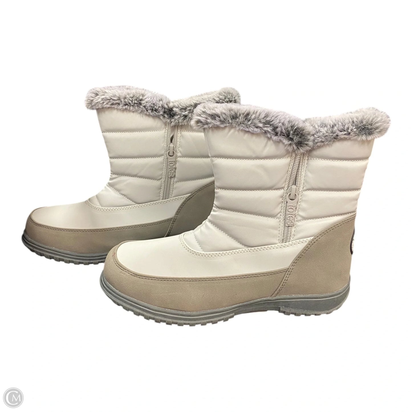 Boots Snow By Totes In Grey, Size: 8