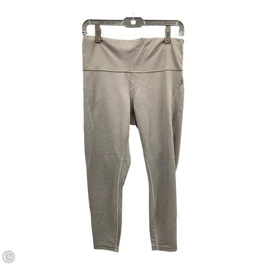 Athletic Leggings By Lululemon In Grey, Size: 12