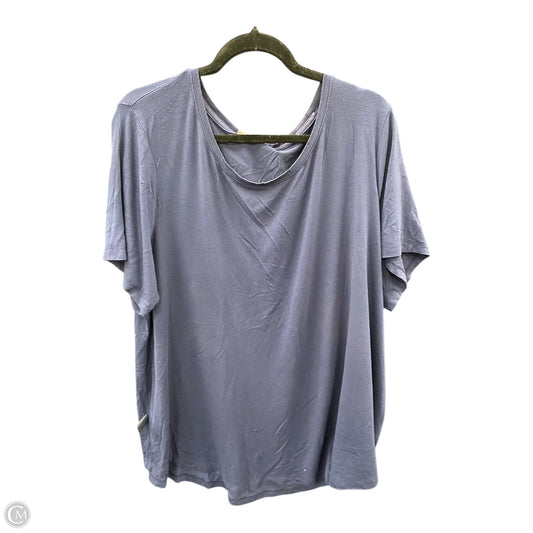 Top Short Sleeve By Jm Collections In Navy, Size: 3x