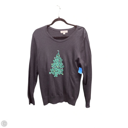 Sweater By Merona In Black & Green, Size: Xxl