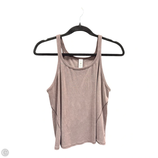 Athletic Tank Top By Lululemon In Brown, Size: L