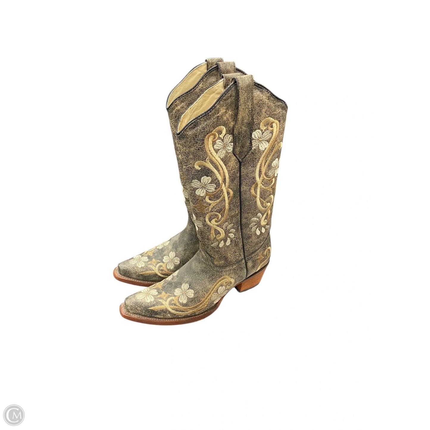 Boots Western By Cmc In Brown & Cream, Size: 6.5