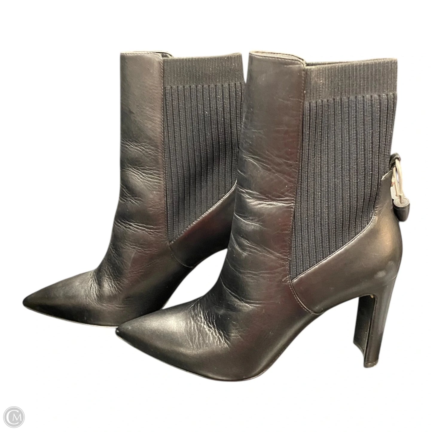 Boots Ankle Heels By Aldo In Black, Size: 10