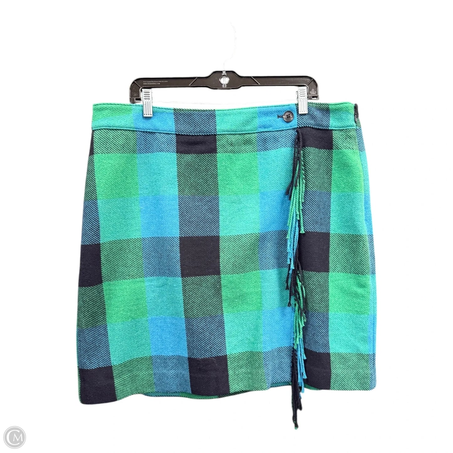 Skirt Mini & Short By Talbots In Blue & Green, Size: 18