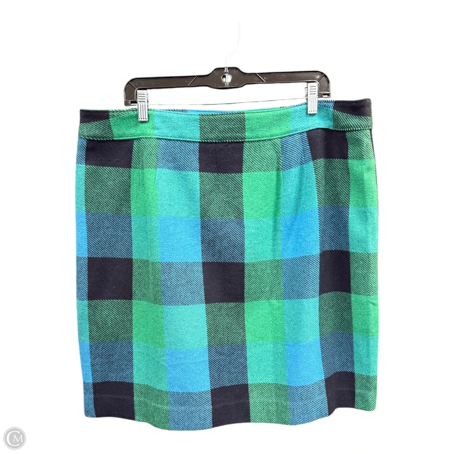 Skirt Mini & Short By Talbots In Blue & Green, Size: 18