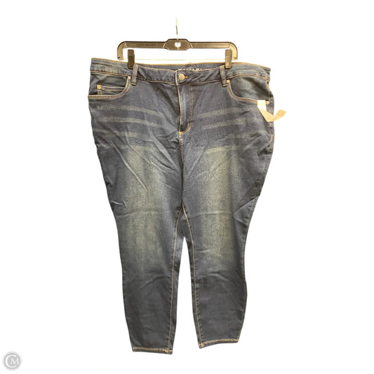 Jeans Skinny By T Tahari In Blue Denim, Size: 2x