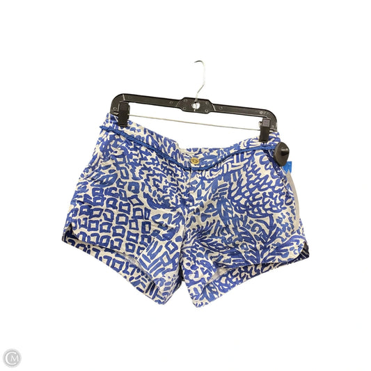 Shorts Designer By Lilly Pulitzer In Blue & White, Size: 6