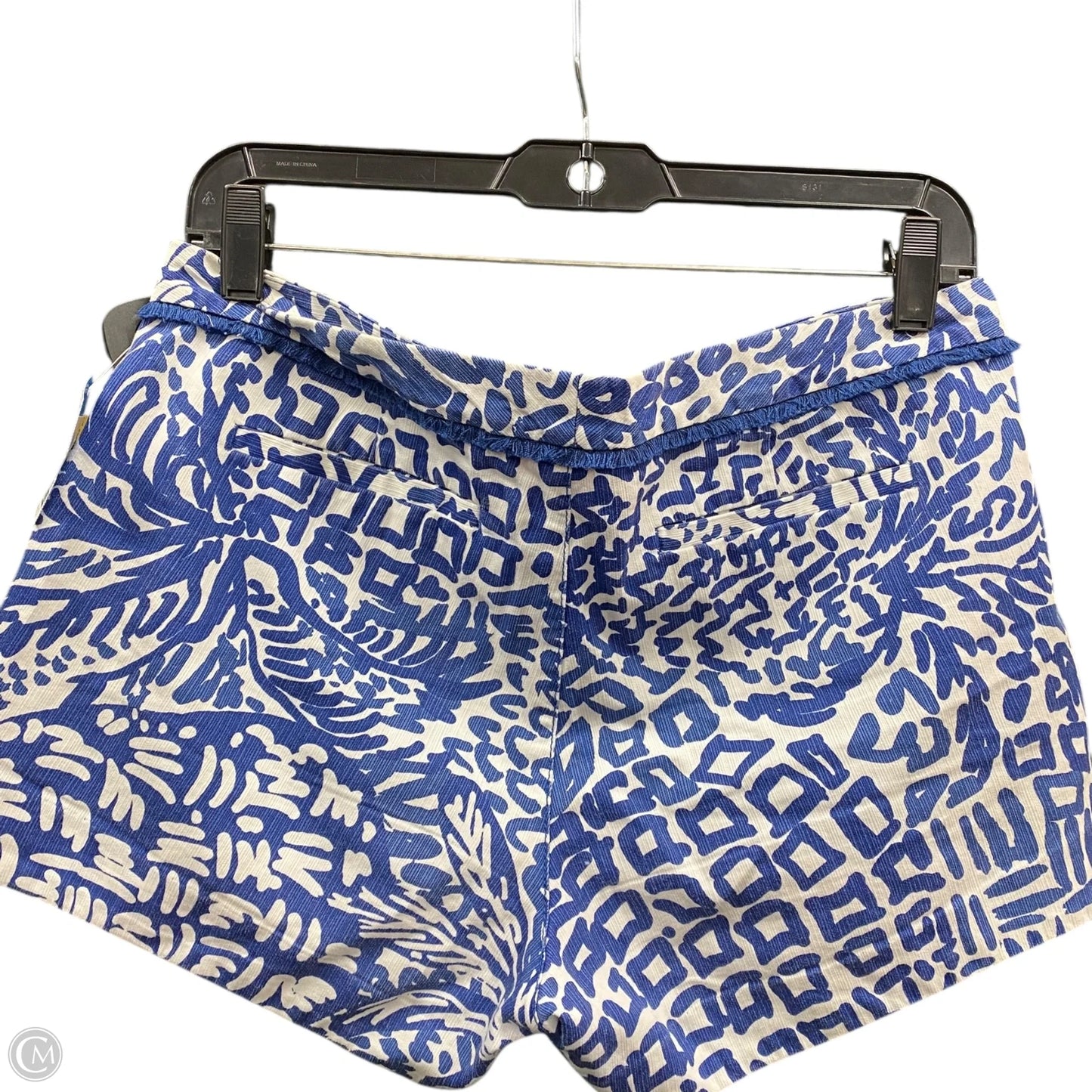 Shorts Designer By Lilly Pulitzer In Blue & White, Size: 6