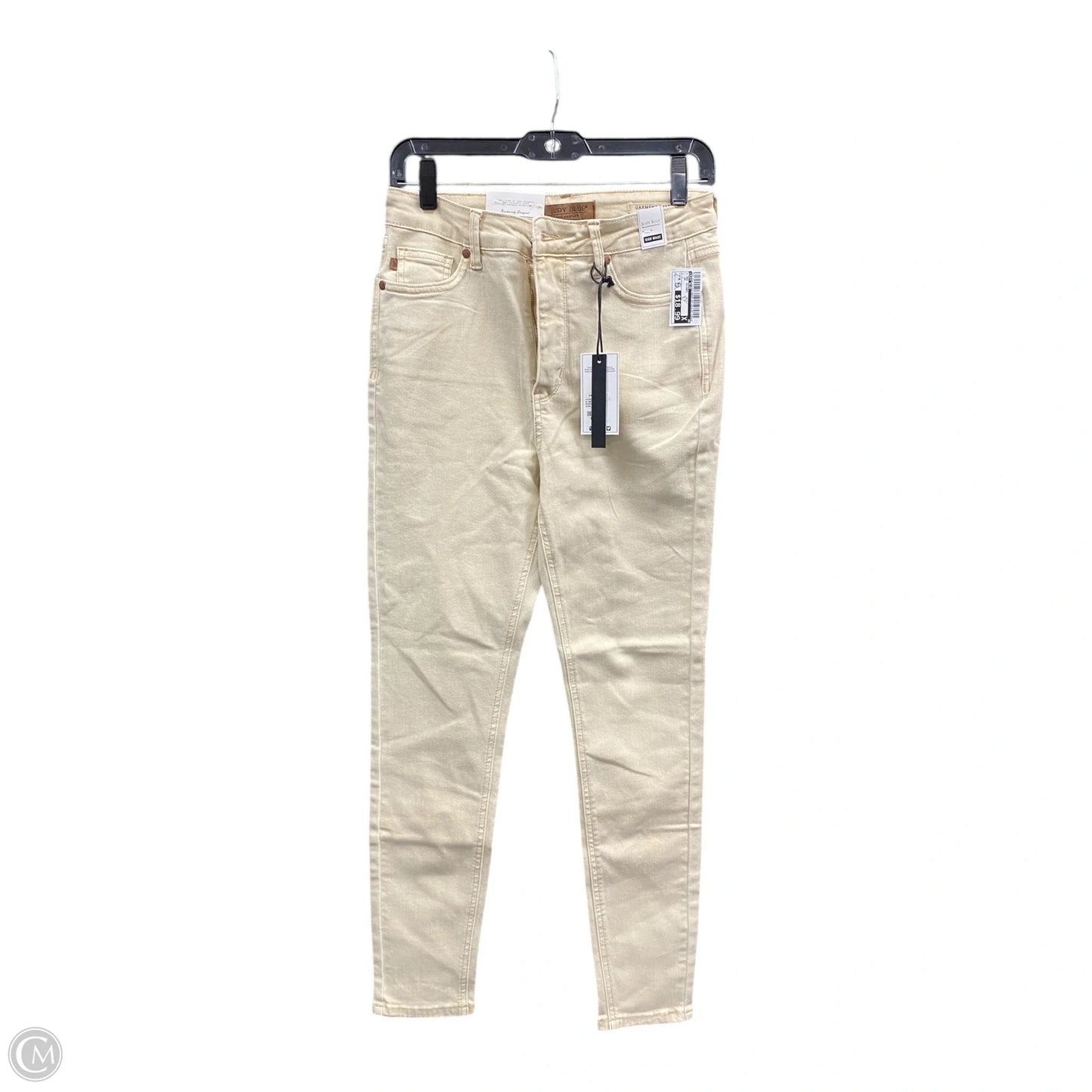 Jeans Skinny By Judy Blue In Cream, Size: 6