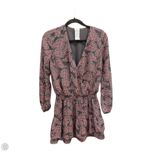 Dress Casual Short By Sadie & Sage In Black & Orange, Size: S