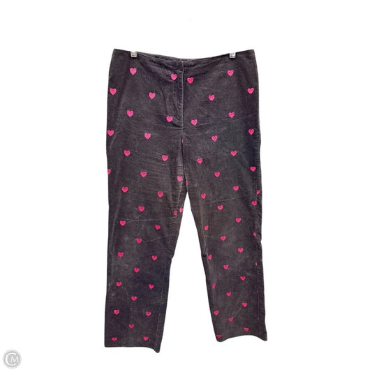 Pants Designer By Lilly Pulitzer In Black & Pink, Size: 10