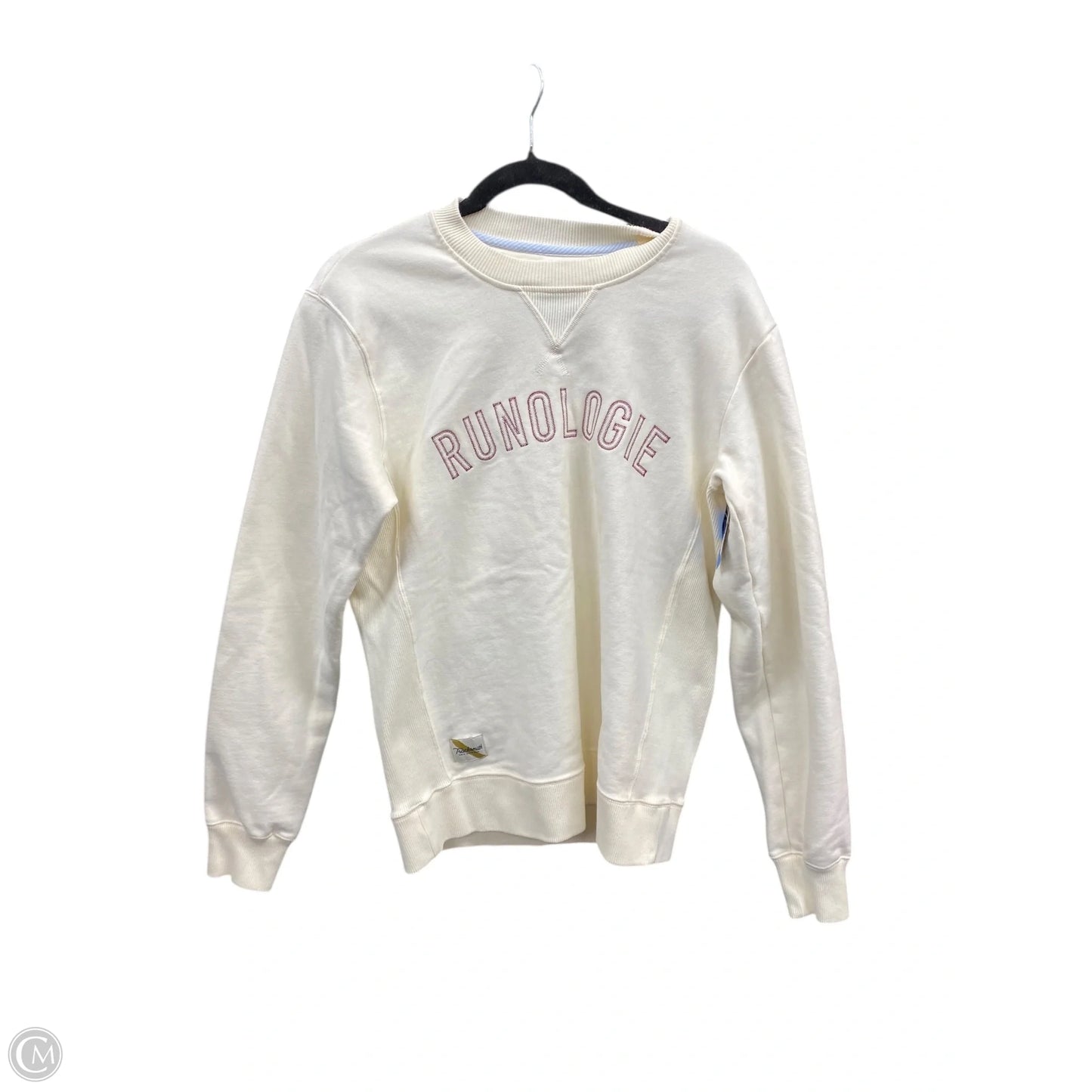 Sweatshirt Crewneck By Clothes Mentor In Cream, Size: S