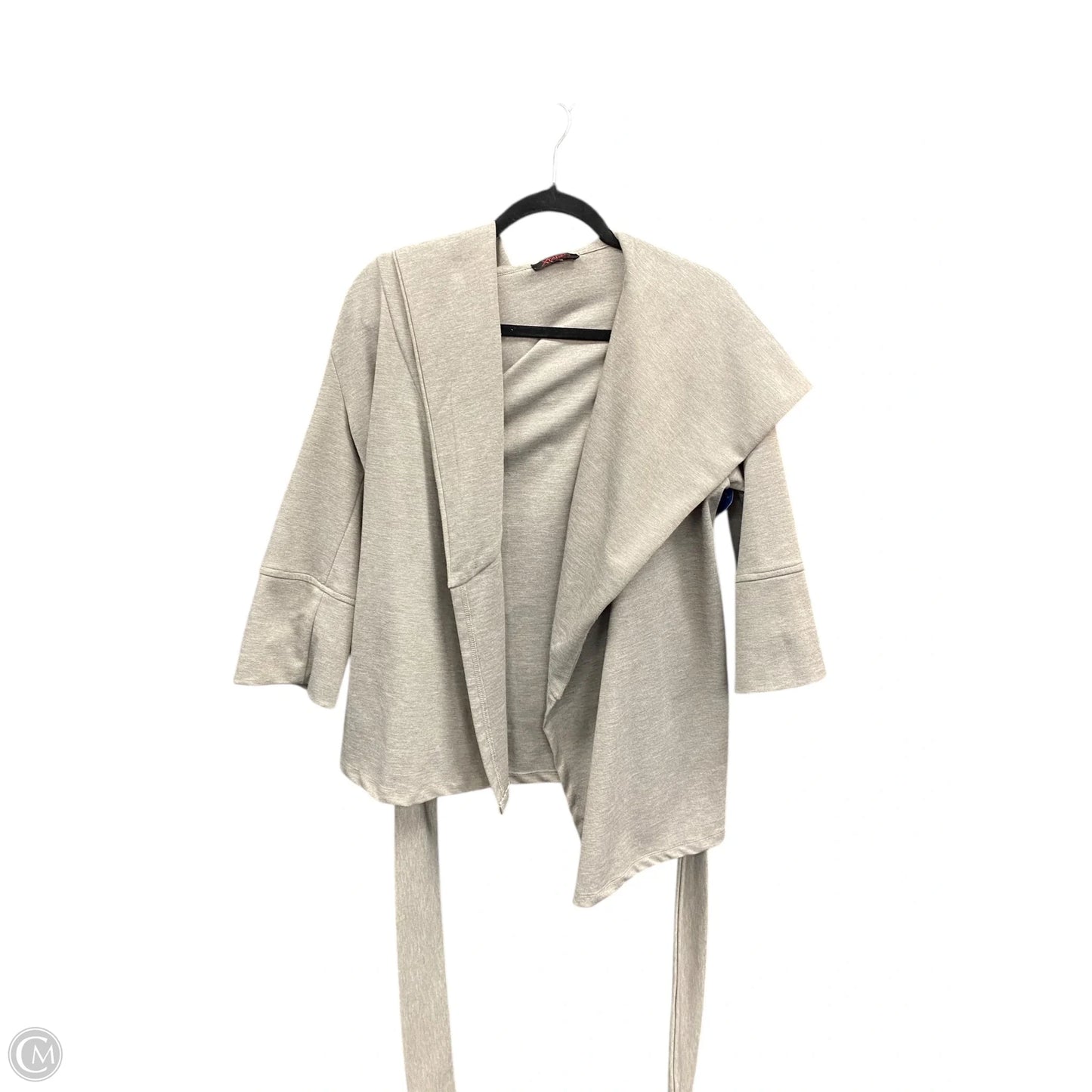 Sweater Cardigan By Clothes Mentor In Grey, Size: Xl