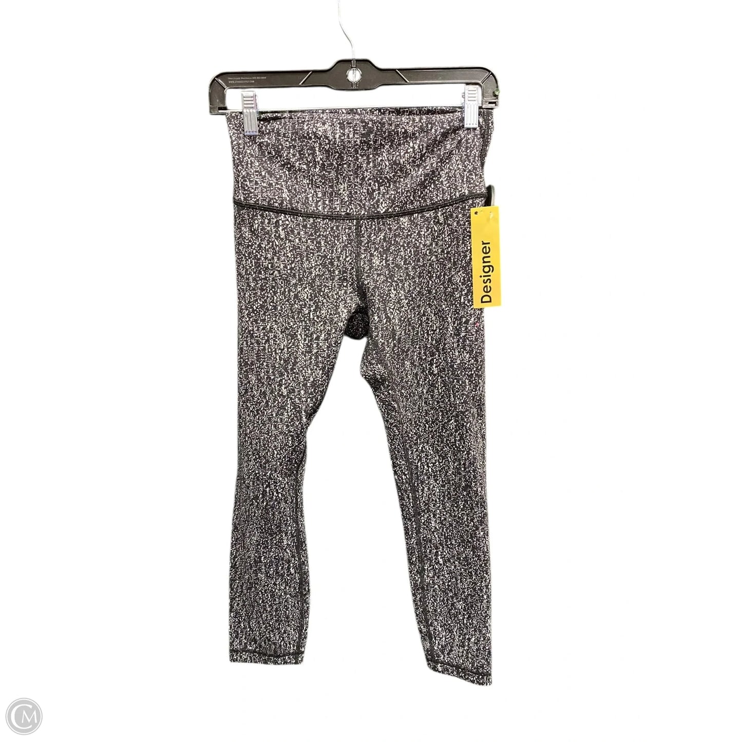 Athletic Leggings By Lululemon In Black & White, Size: 6