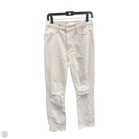 Jeans Straight By Mother In Pink, Size: 6