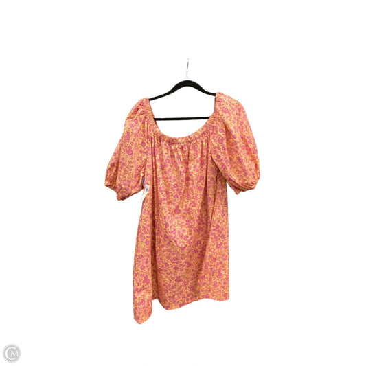 Dress Casual Short By Old Navy In Orange & Pink, Size: L