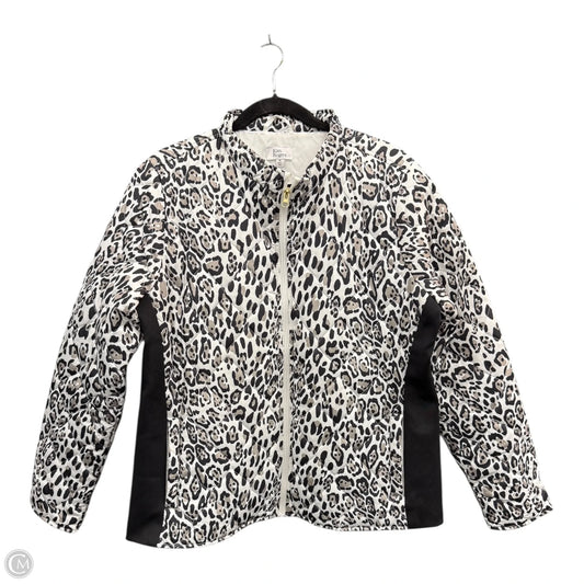 Jacket Puffer & Quilted By Kim Rogers In Animal Print, Size: Xl