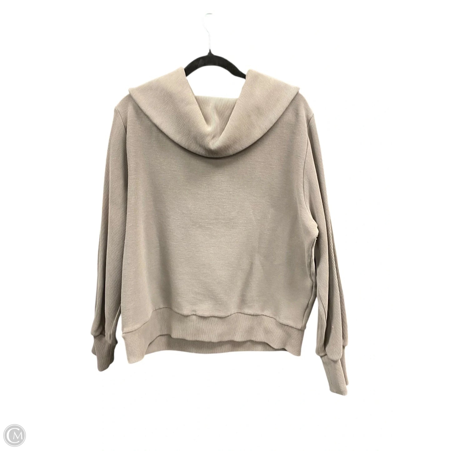 Athletic Sweatshirt Collar By Varley In Taupe, Size: Xl