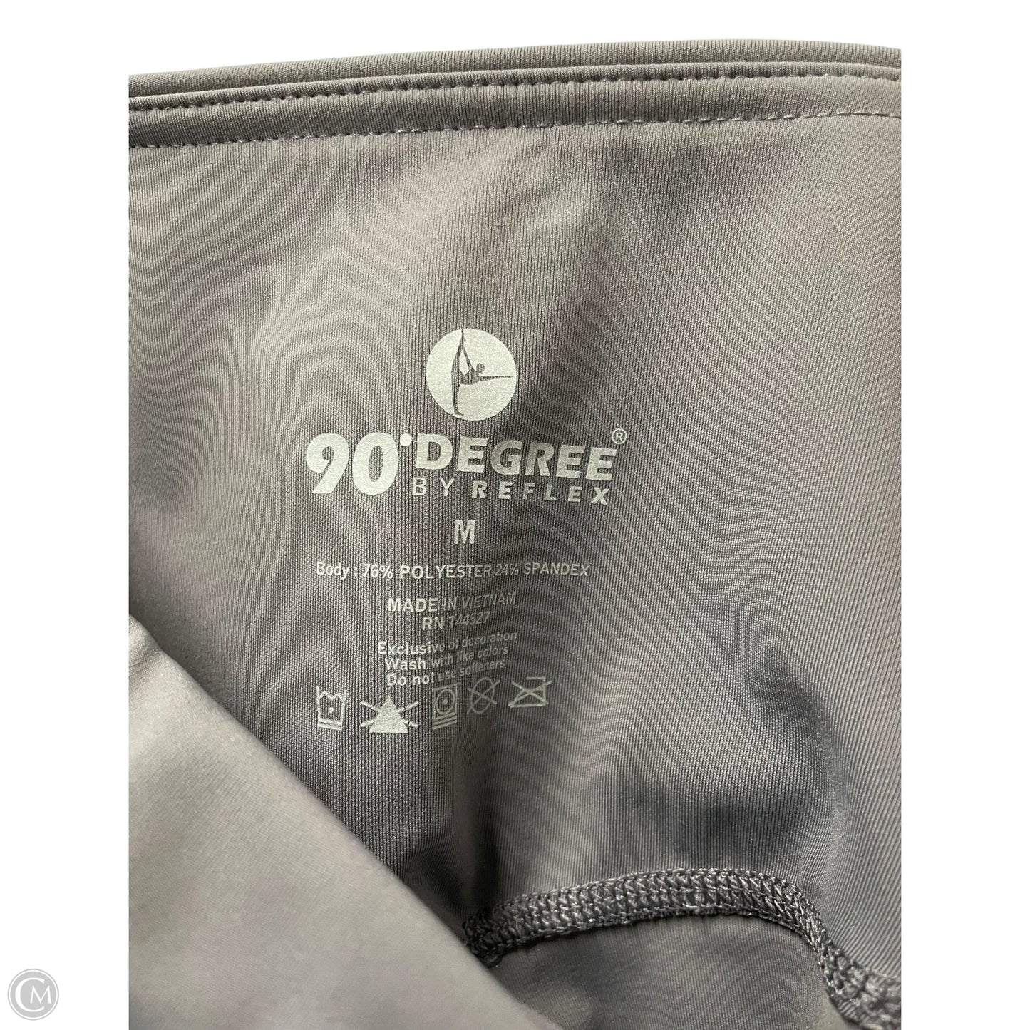 Athletic Leggings By 90 Degrees By Reflex In Grey, Size: M