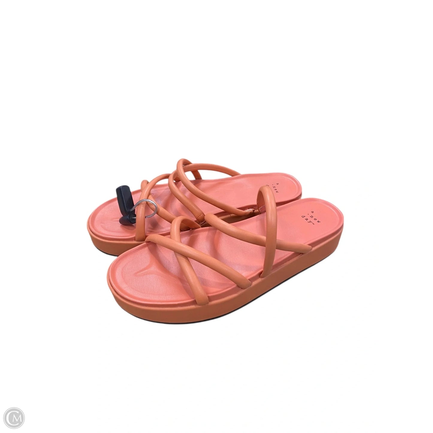 Sandals Heels Platform By A New Day In Coral, Size: 8.5