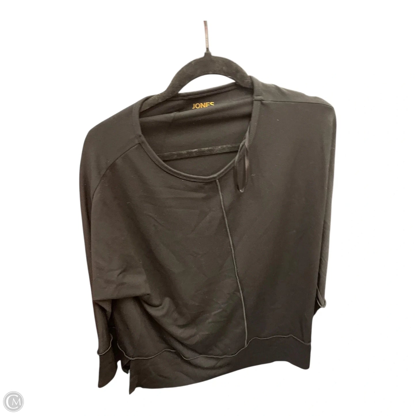 Top Long Sleeve By Jones New York In Black, Size: L