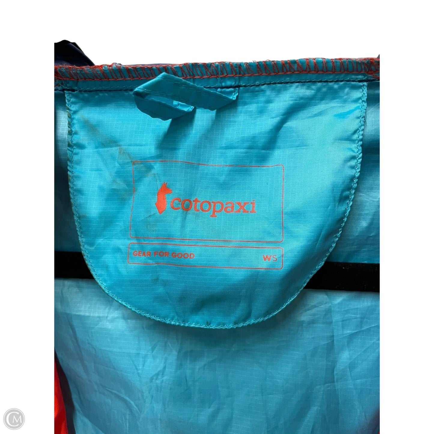 Jacket Windbreaker By Cotopaxi In Blue & Orange, Size: S