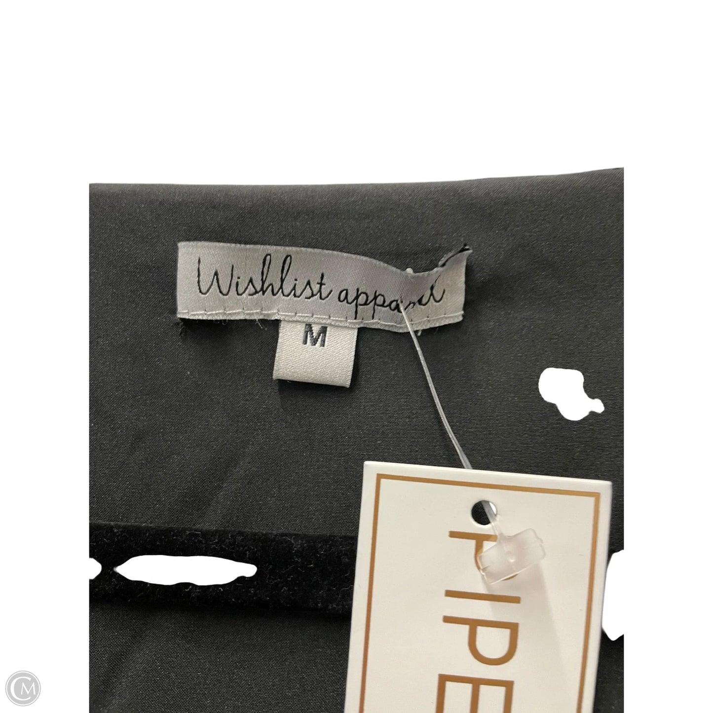 Blouse Short Sleeve By Wishlist In Black, Size: M