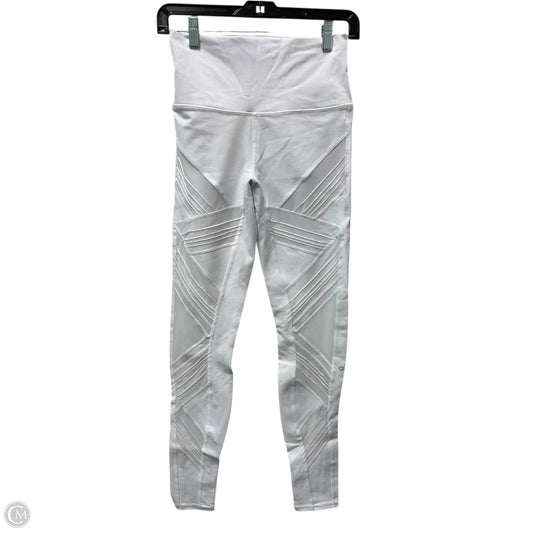 Athletic Leggings By Alo In White, Size: M