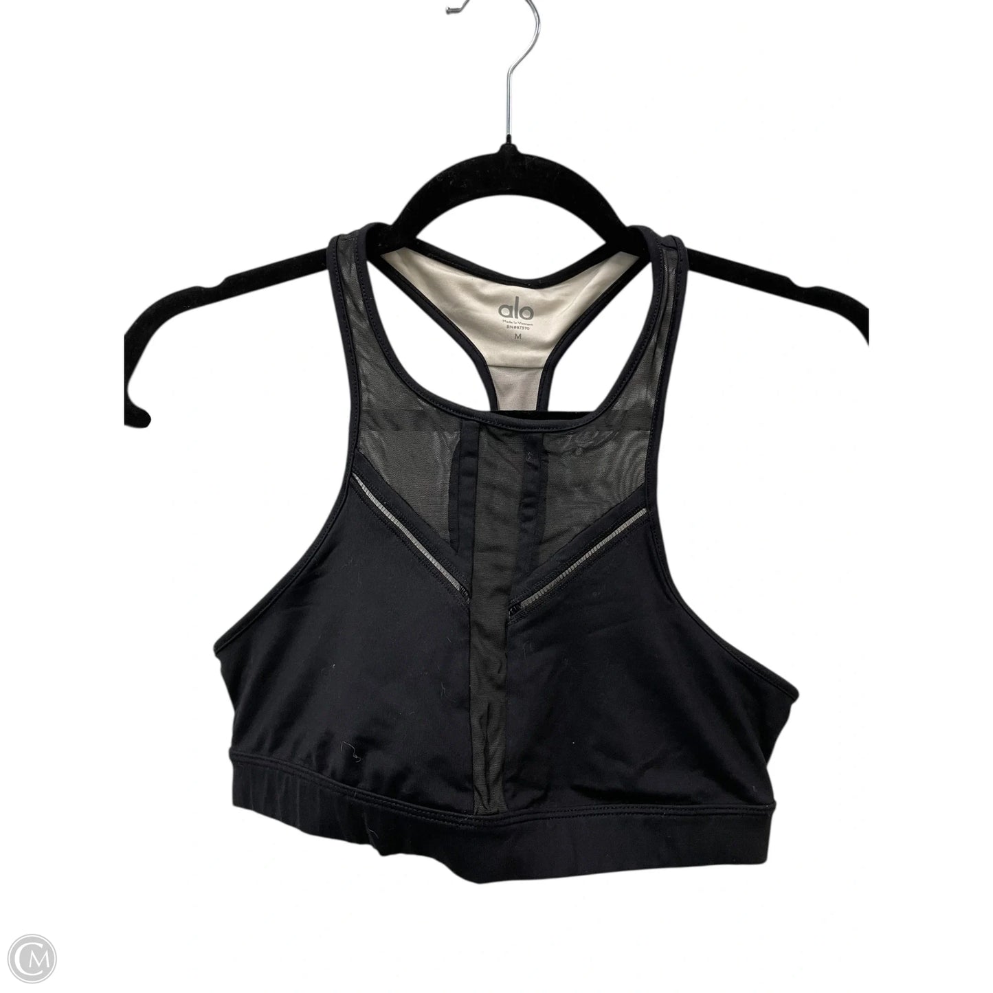 Athletic Bra By Alo In Black, Size: M