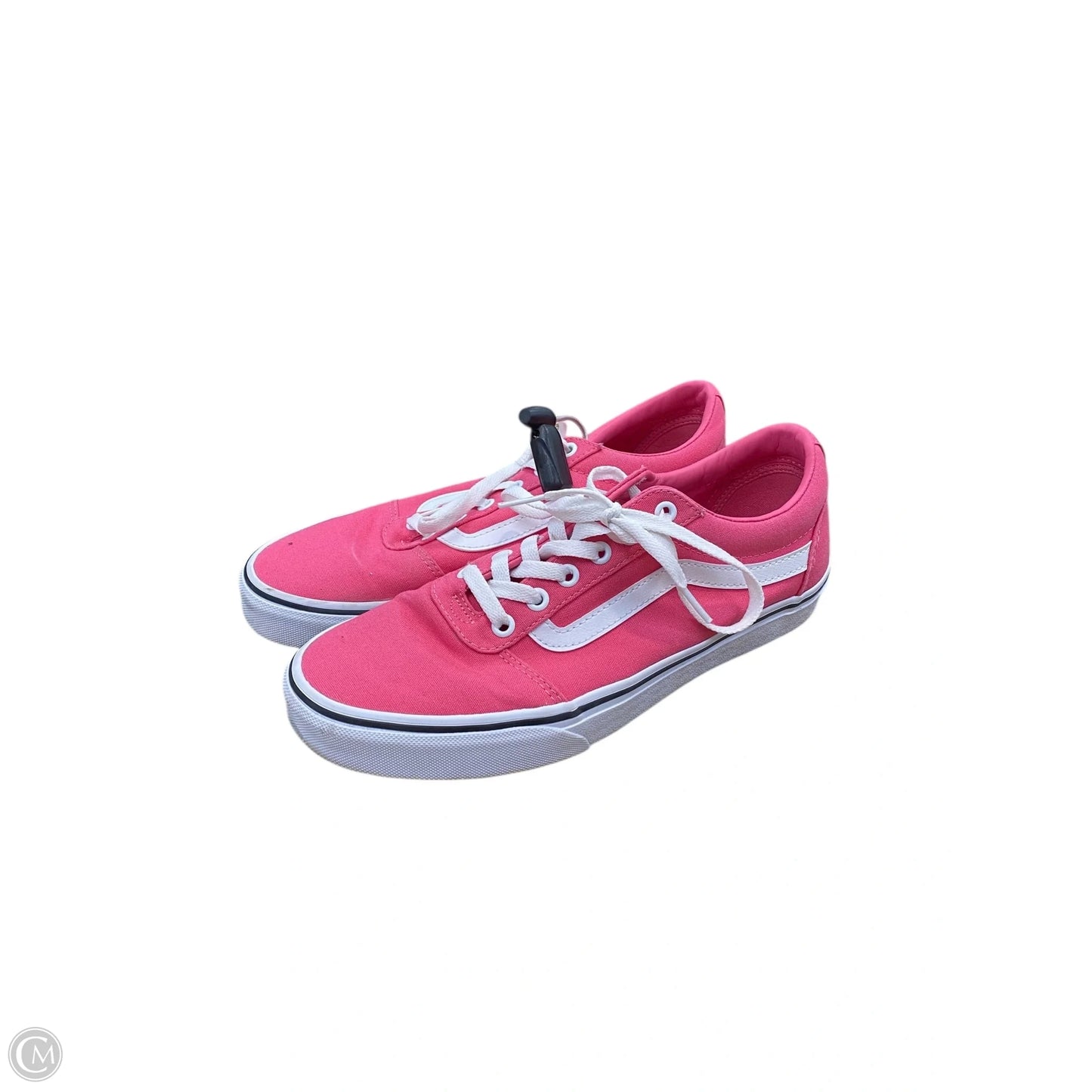 Shoes Sneakers By Vans In Pink & White, Size: 9.5