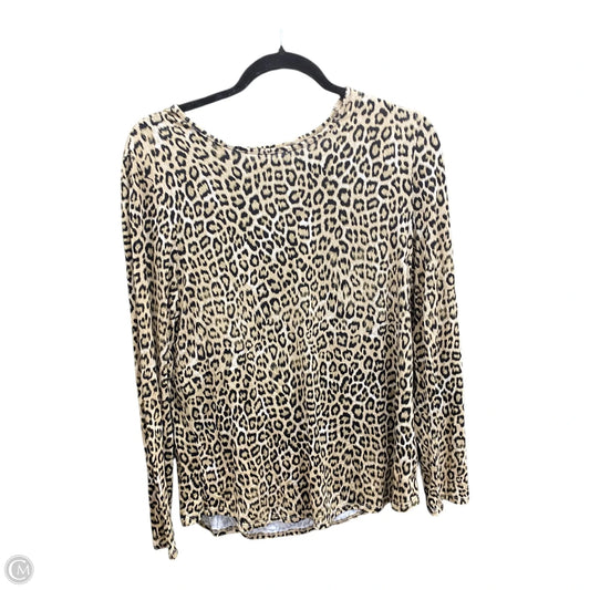 Top Long Sleeve By Chicos In Animal Print, Size: M